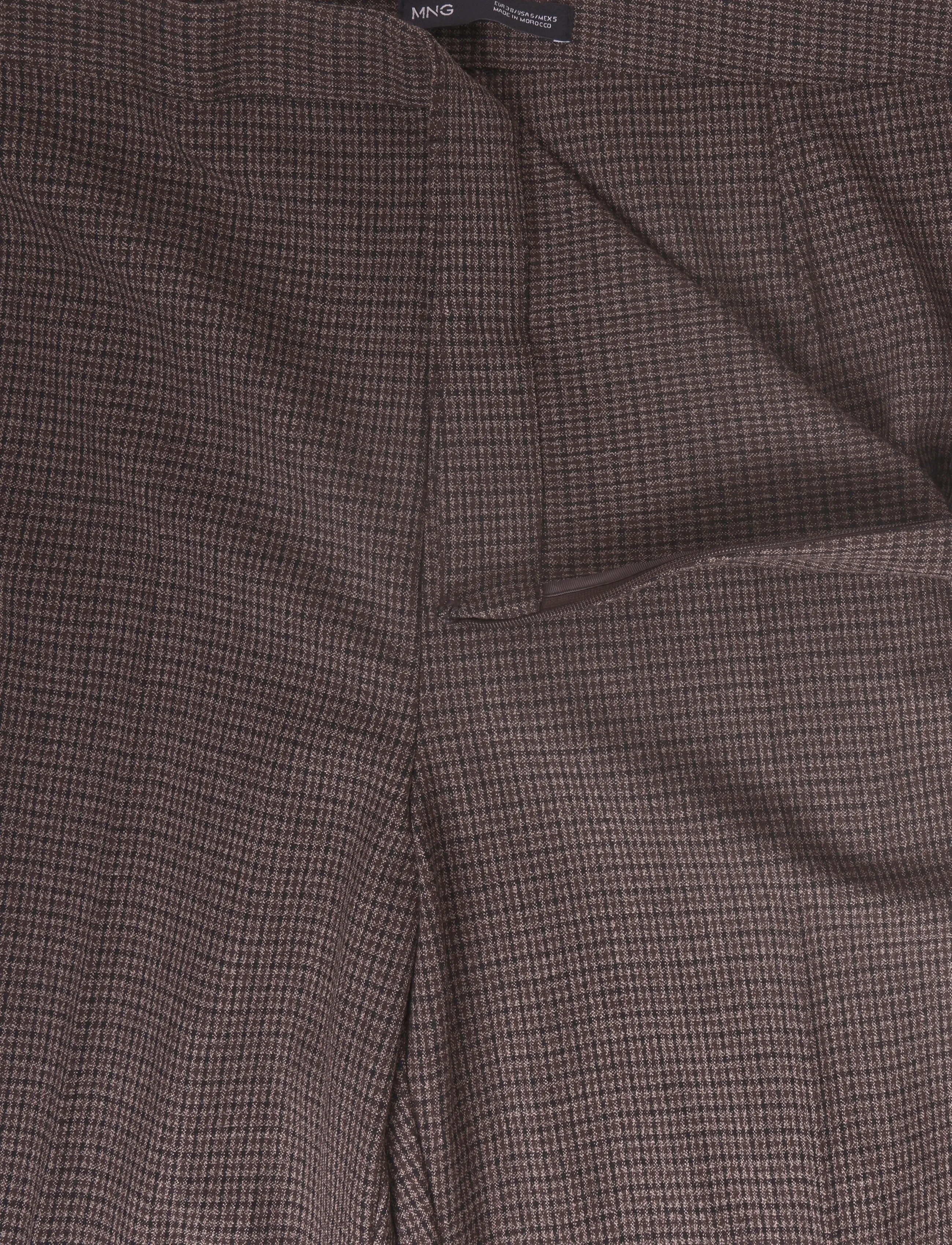 Mango - Houndstooth suit trousers - dark brown - 3