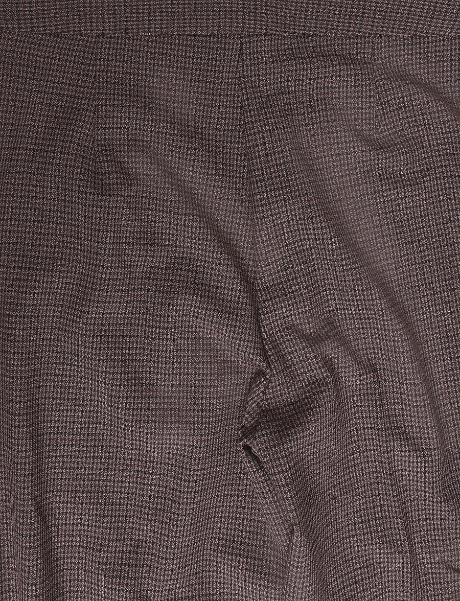 Mango - Houndstooth suit trousers - flare bukser - dark brown - 4