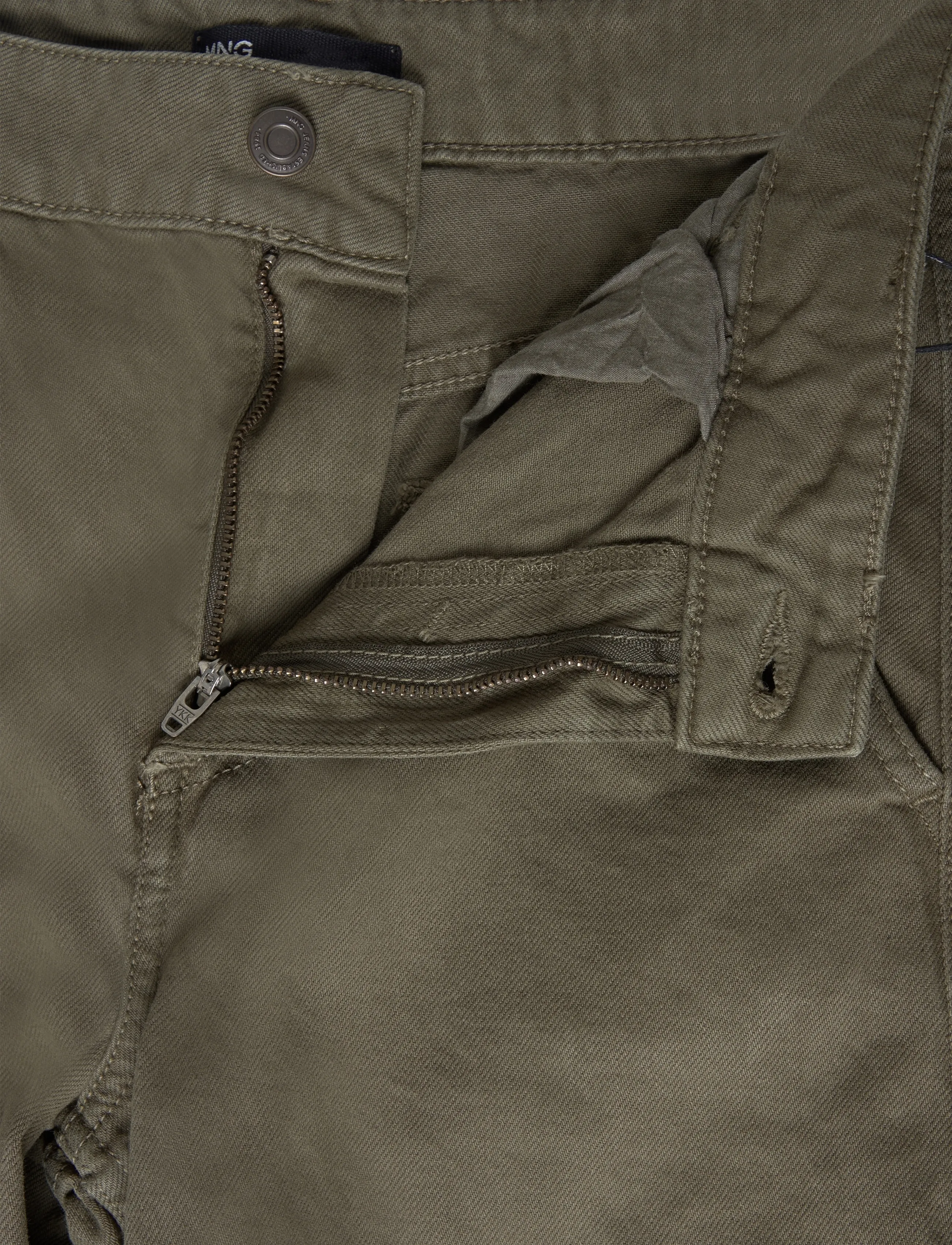 Mango - Mid-rise cargo jeans - cargobukser - beige - khaki - 3