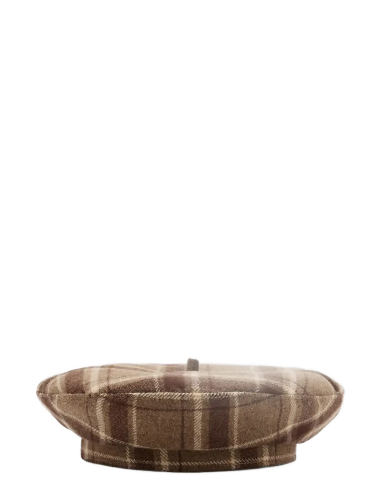 Mango Wool-blend checked beret - Hatte - BROWN / brown