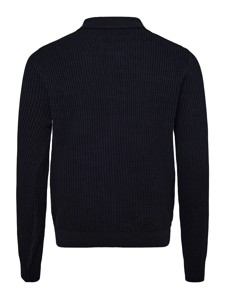 Mango - Ribbed knitted cardigan - koftor - navy - 2