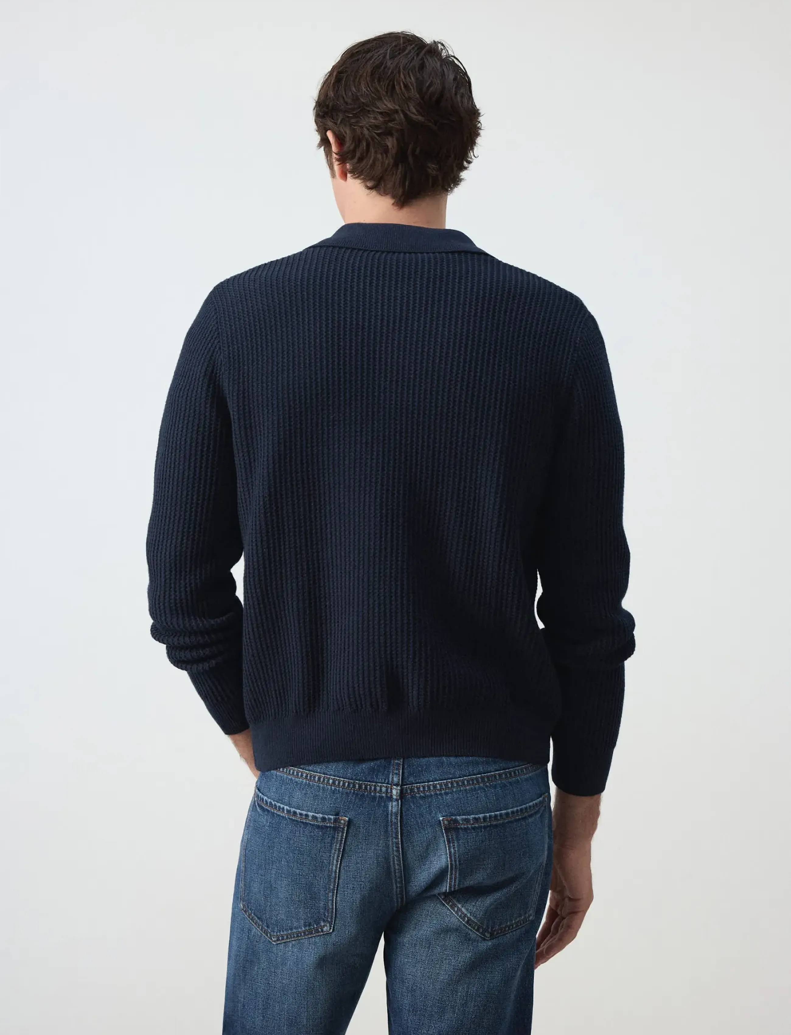 Mango - Ribbed knitted cardigan - koftor - navy - 3