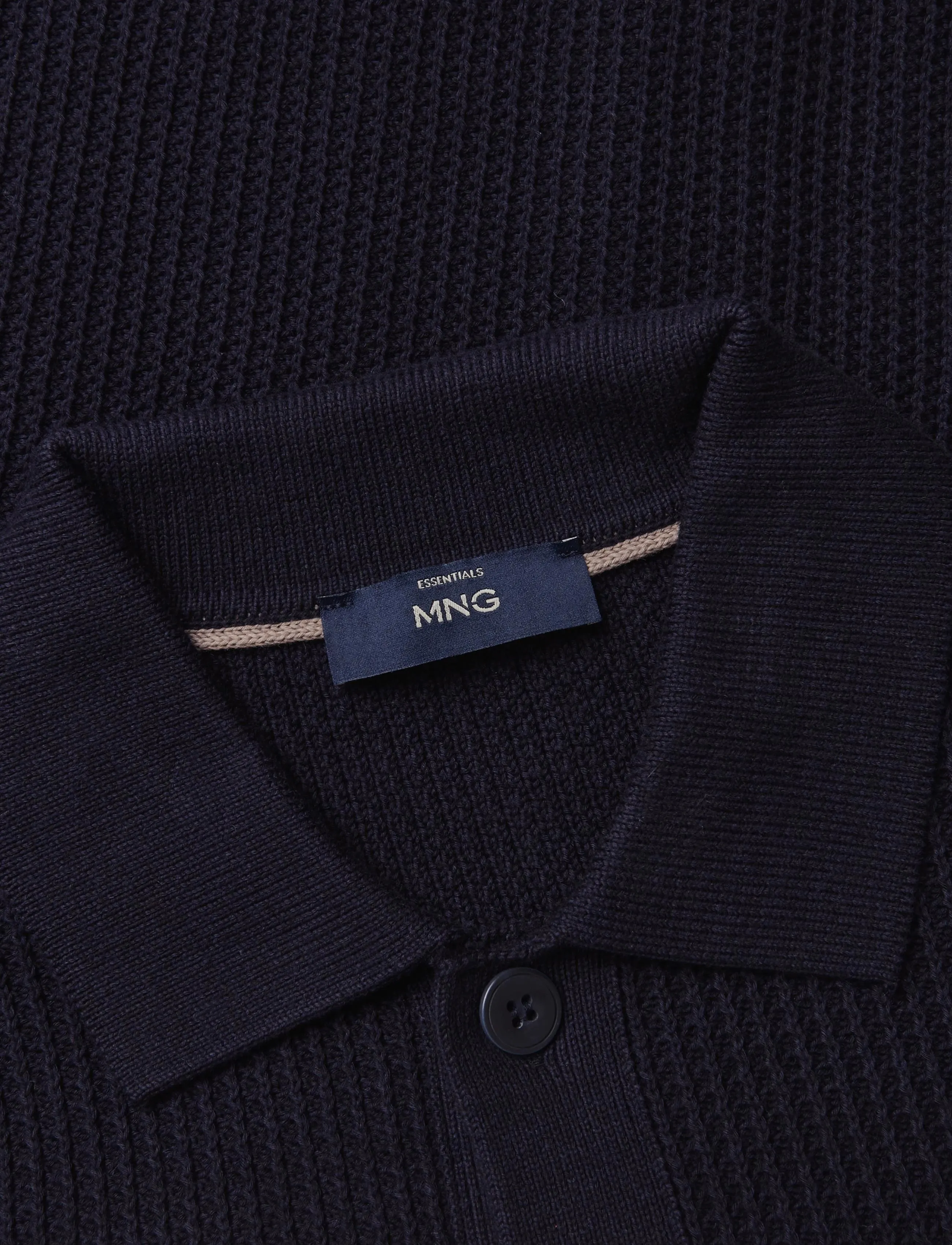 Mango - Ribbed knitted cardigan - koftor - navy - 4