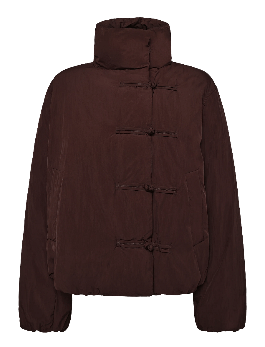 Mango - Padded anorak with toggle fastenings - vinterjakker - dark brown - 1