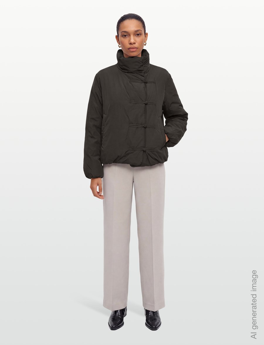 Mango - Padded anorak with toggle fastenings - vårjackor - grey - 0