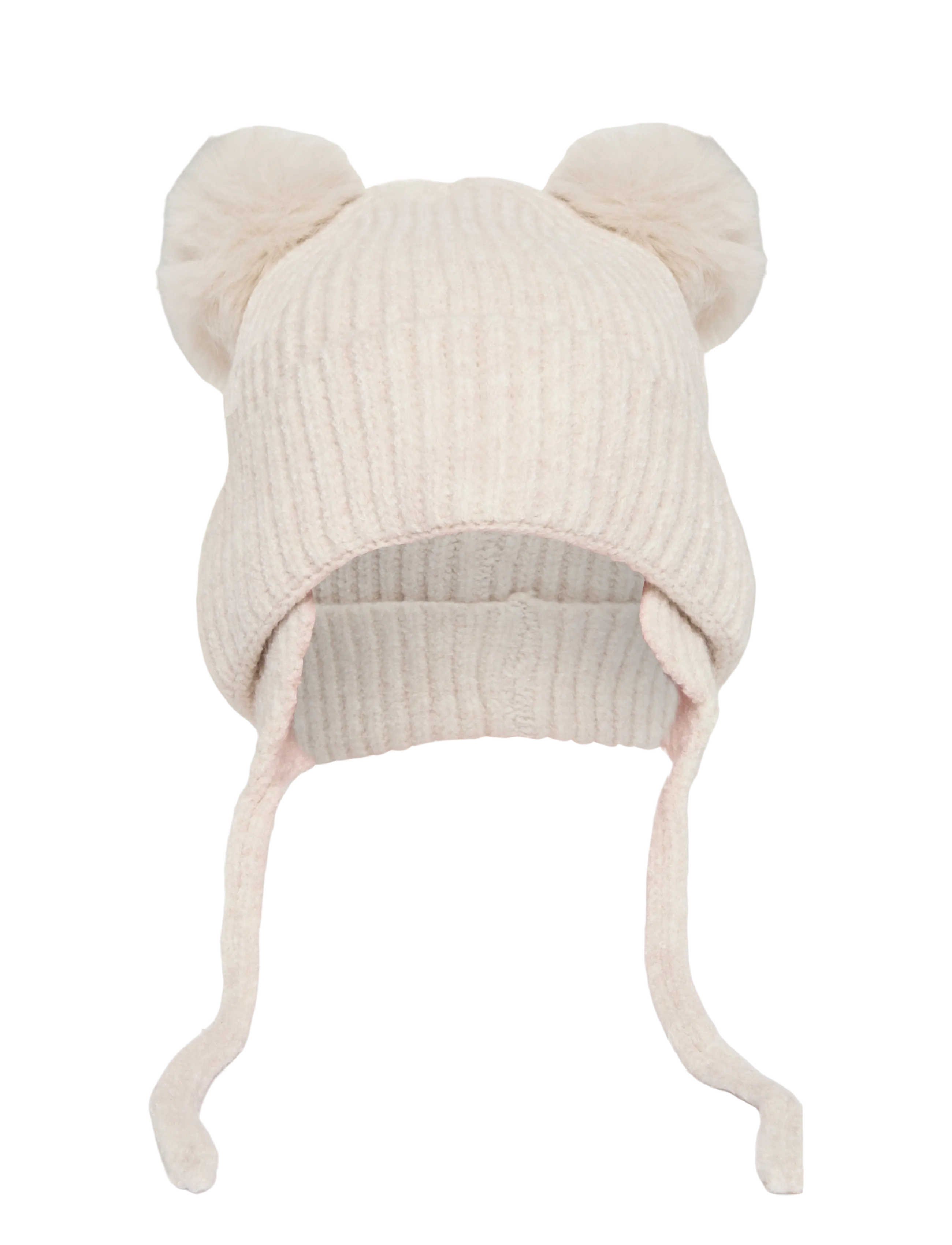 Mango Pom pom cable-knit beanie - Accessoarer - LT PASTEL BROWN / beige
