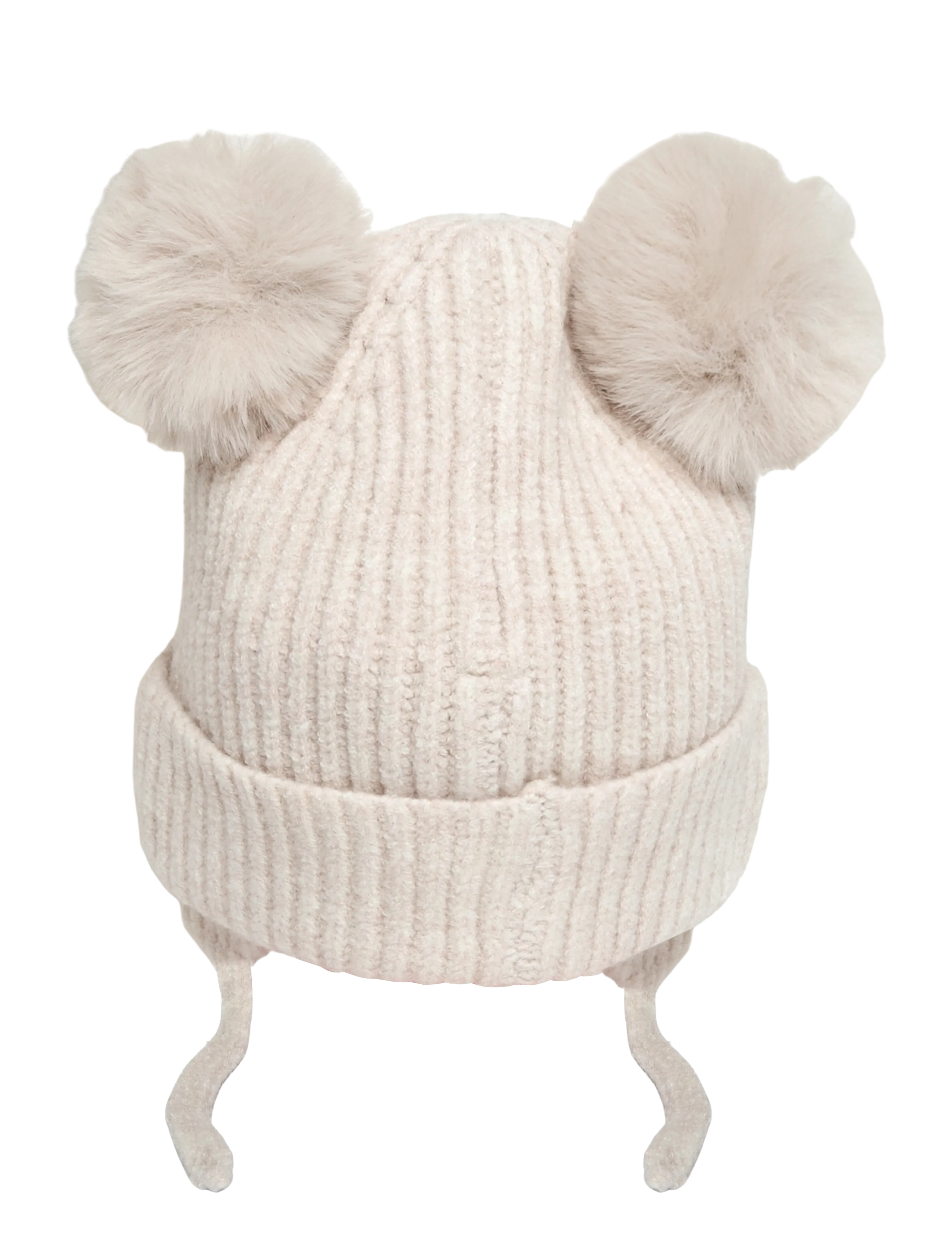 Mango - Pom pom cable-knit beanie - vintermössor - lt pastel brown - 1