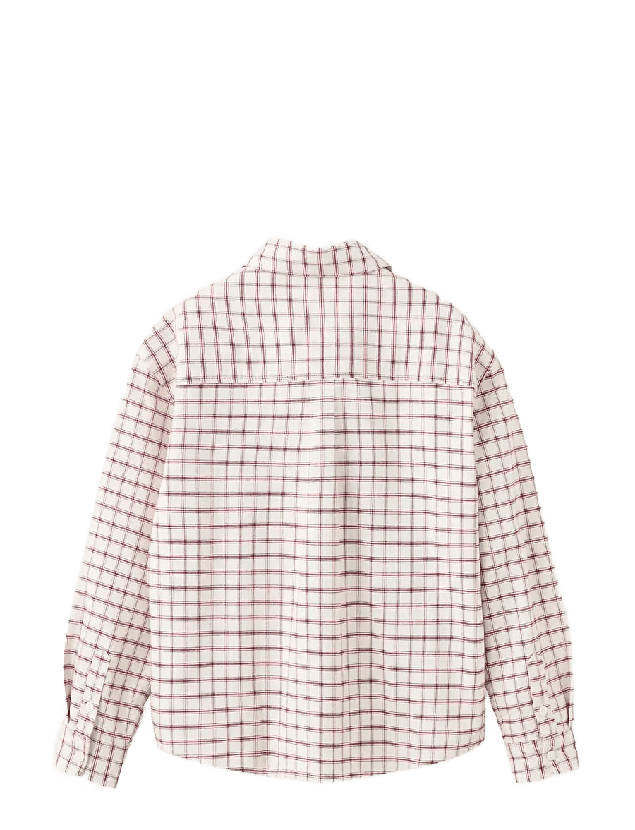 Mango - Checked flannel shirt - langærmede skjorter - light beige - 2