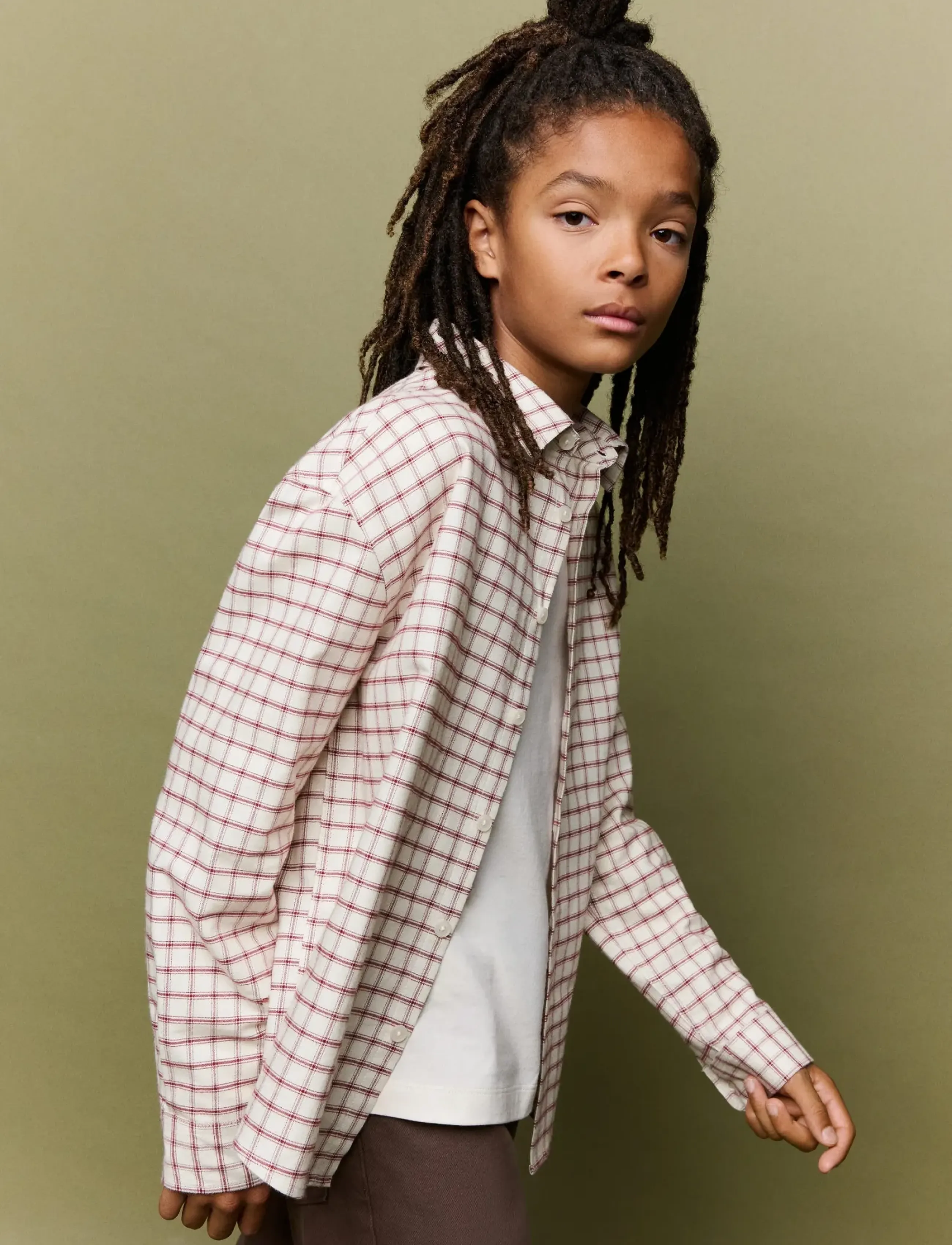 Mango Checked flannel shirt - Mango - LIGHT BEIGE / beige