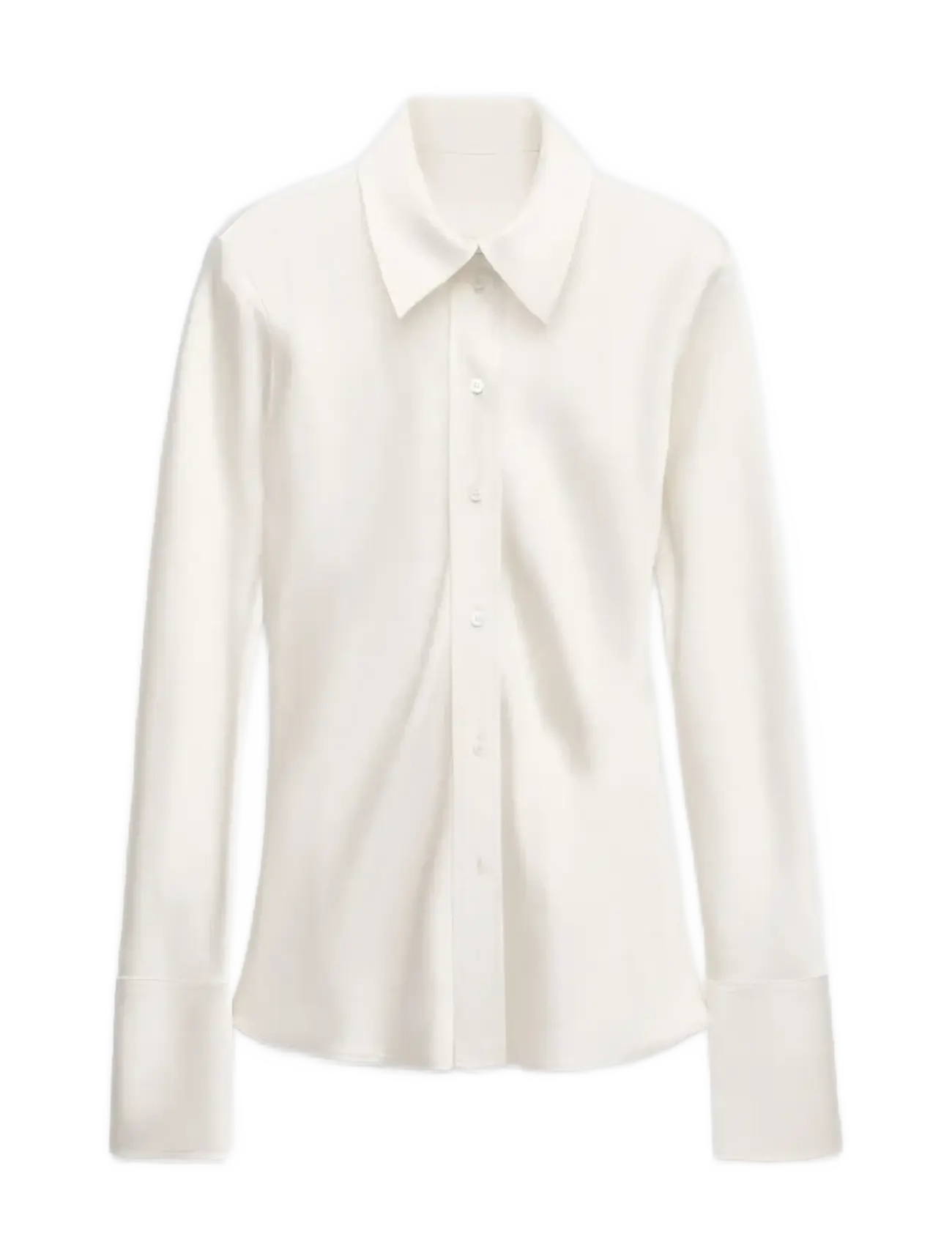 Mango Satin shirt with bow at the back - Modetrender - LIGHT BEIGE / beige