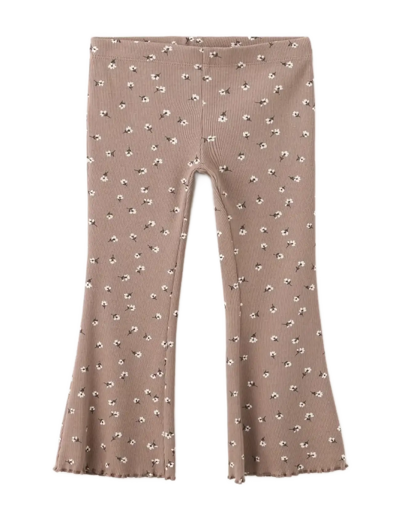 Mango Printed ribbed leggings - Nederdelar - BROWN / brown