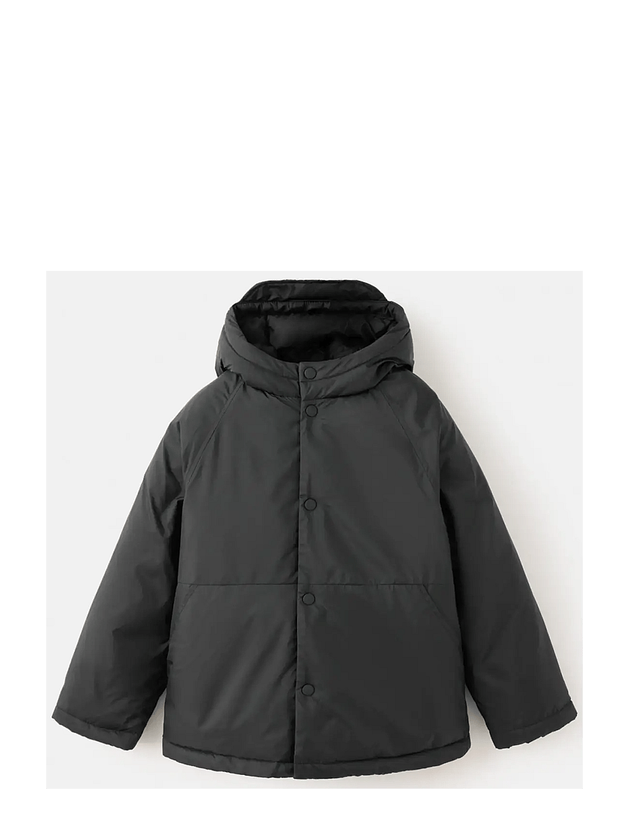 Mango - Padded jacket with hood - anorakker - black - 0