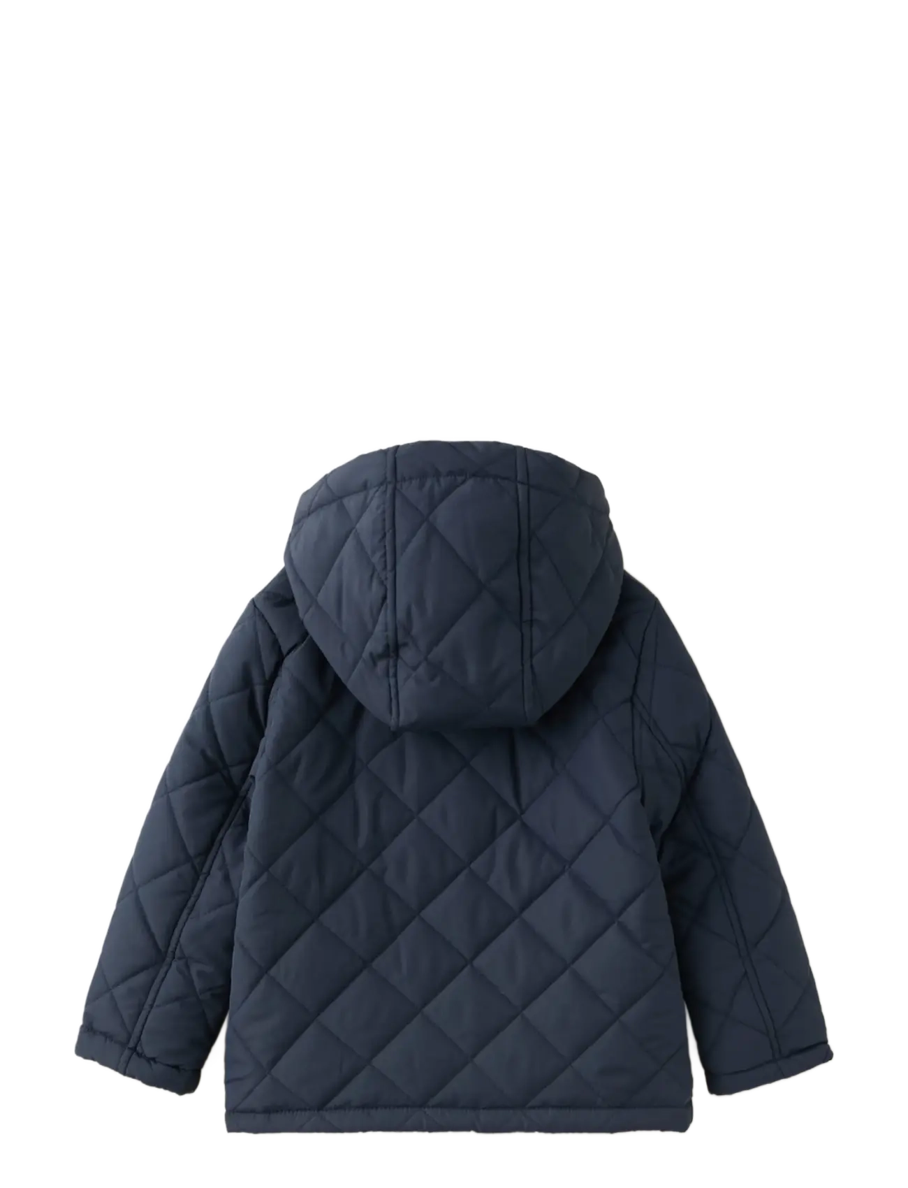 Mango - Quilted jacket with corduroy collar - navy - 1
