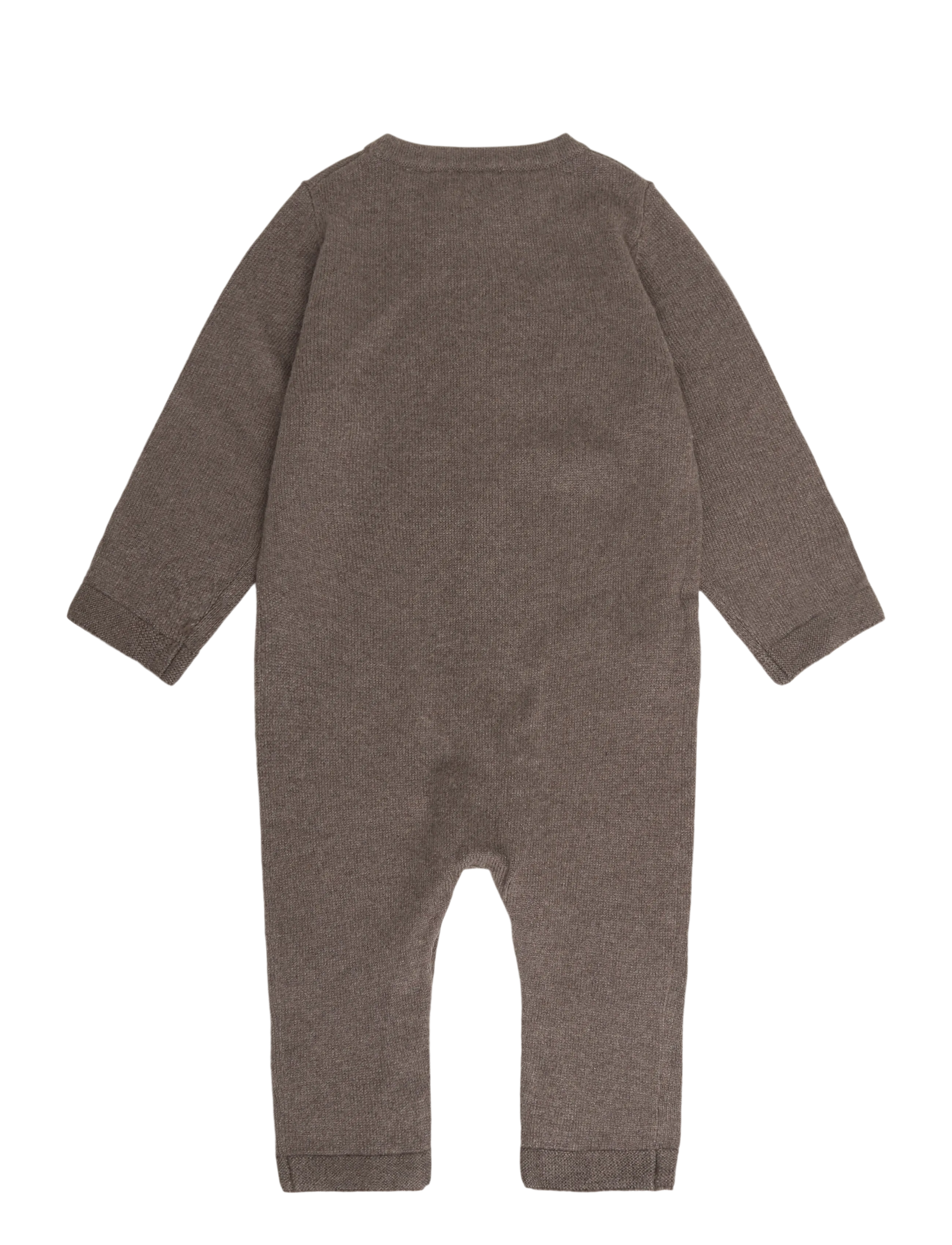 Mango - Single-knit button-up jumpsuit - dark brown - 1