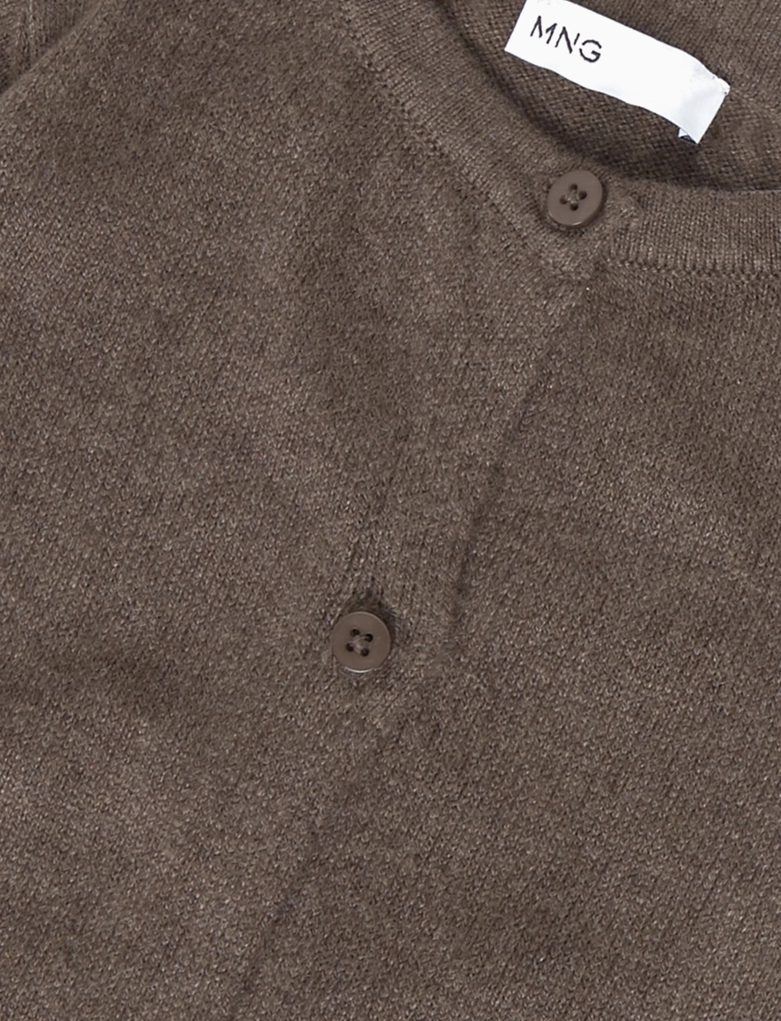 Mango - Single-knit button-up jumpsuit - dark brown - 2