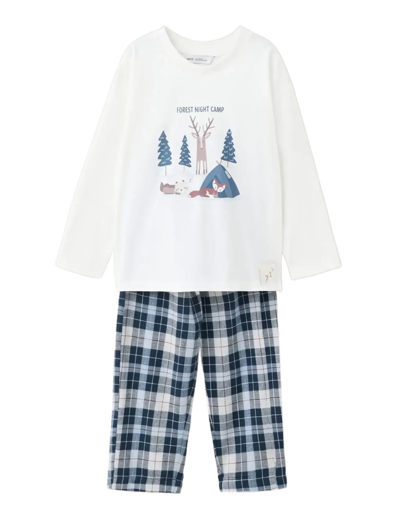 Mango Full checked flannel pyjamas - Pyjamas - DARK BLUE / navy