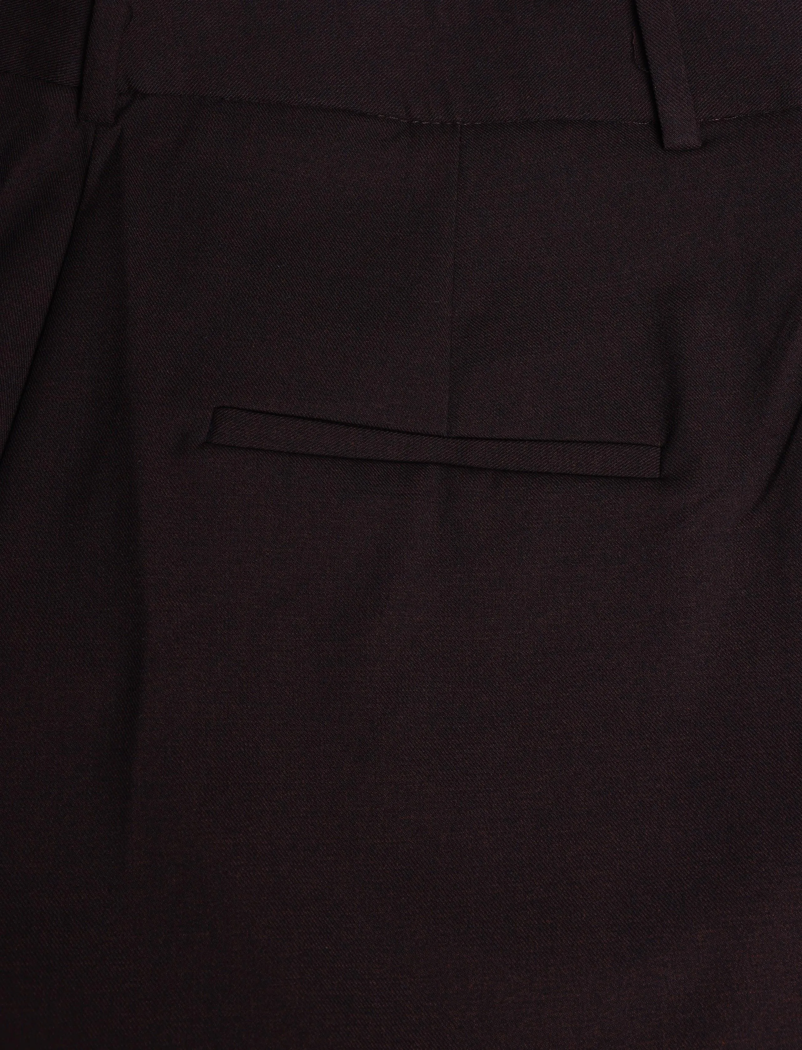 Mango - Straight mid-rise trousers - dark brown - 4