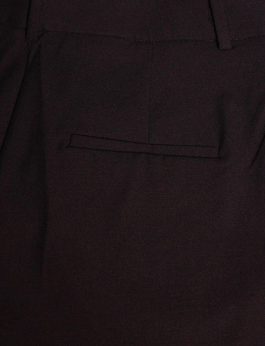 Mango - Straight mid-rise trousers - bukser med lige ben - dark brown - 4