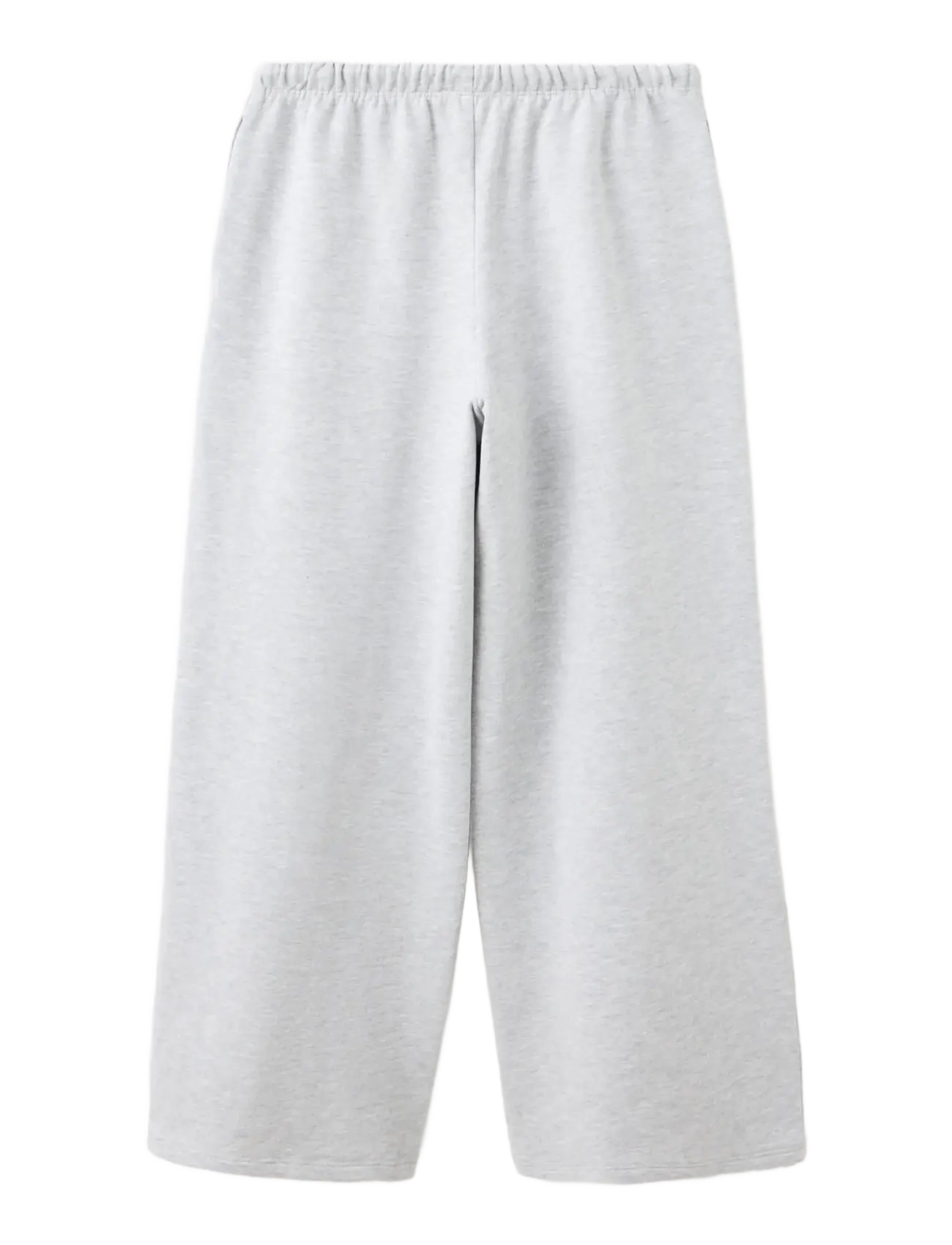 Mango - Cotton palazzo joggers - mjukisbyxor - lt pastel grey - 1