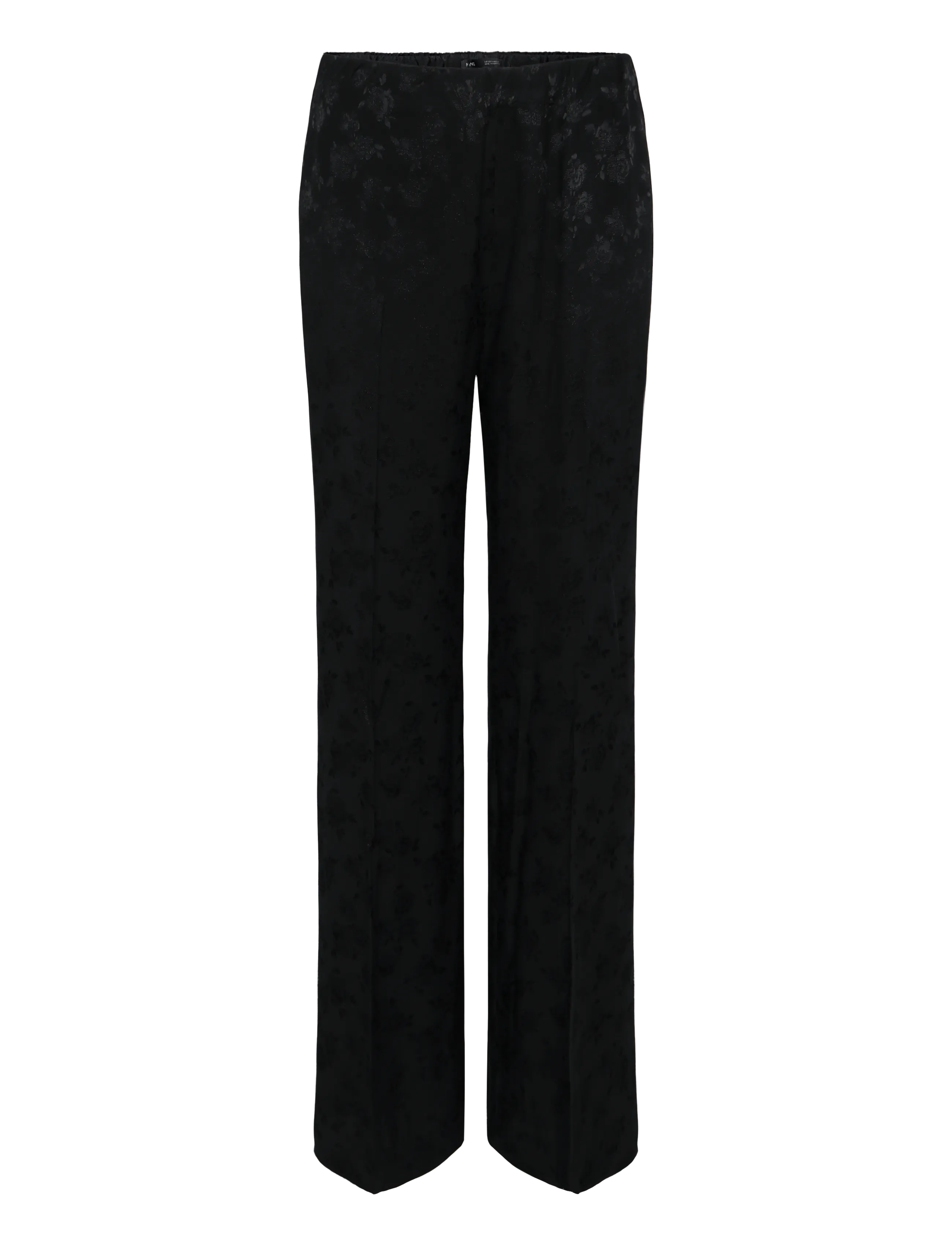 Mango - Straight-cut jacquard trousers - raka byxor - charcoal - 1
