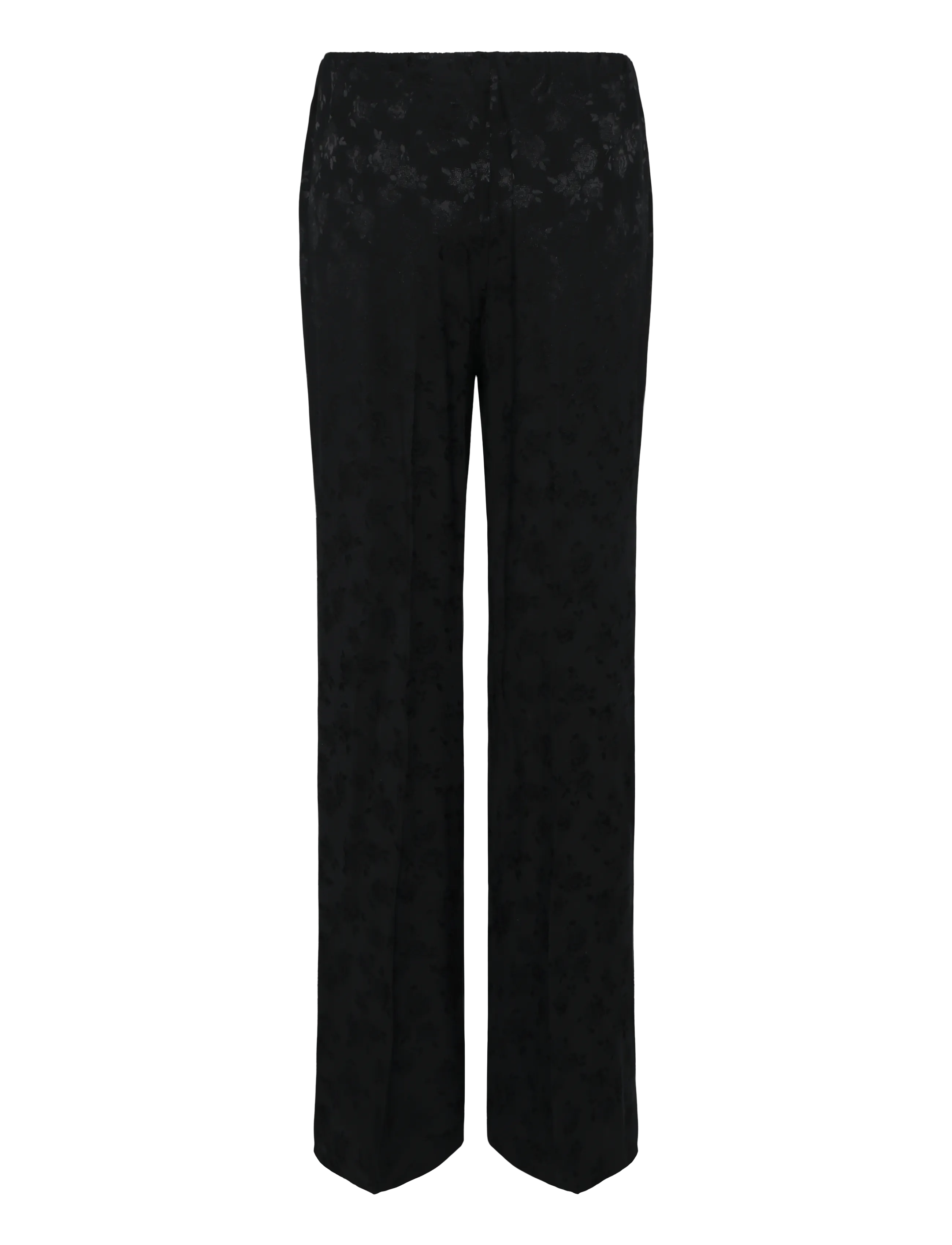 Mango - Straight-cut jacquard trousers - raka byxor - charcoal - 2