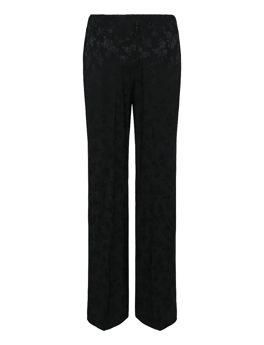 Mango - Straight-cut jacquard trousers - raka byxor - charcoal - 2