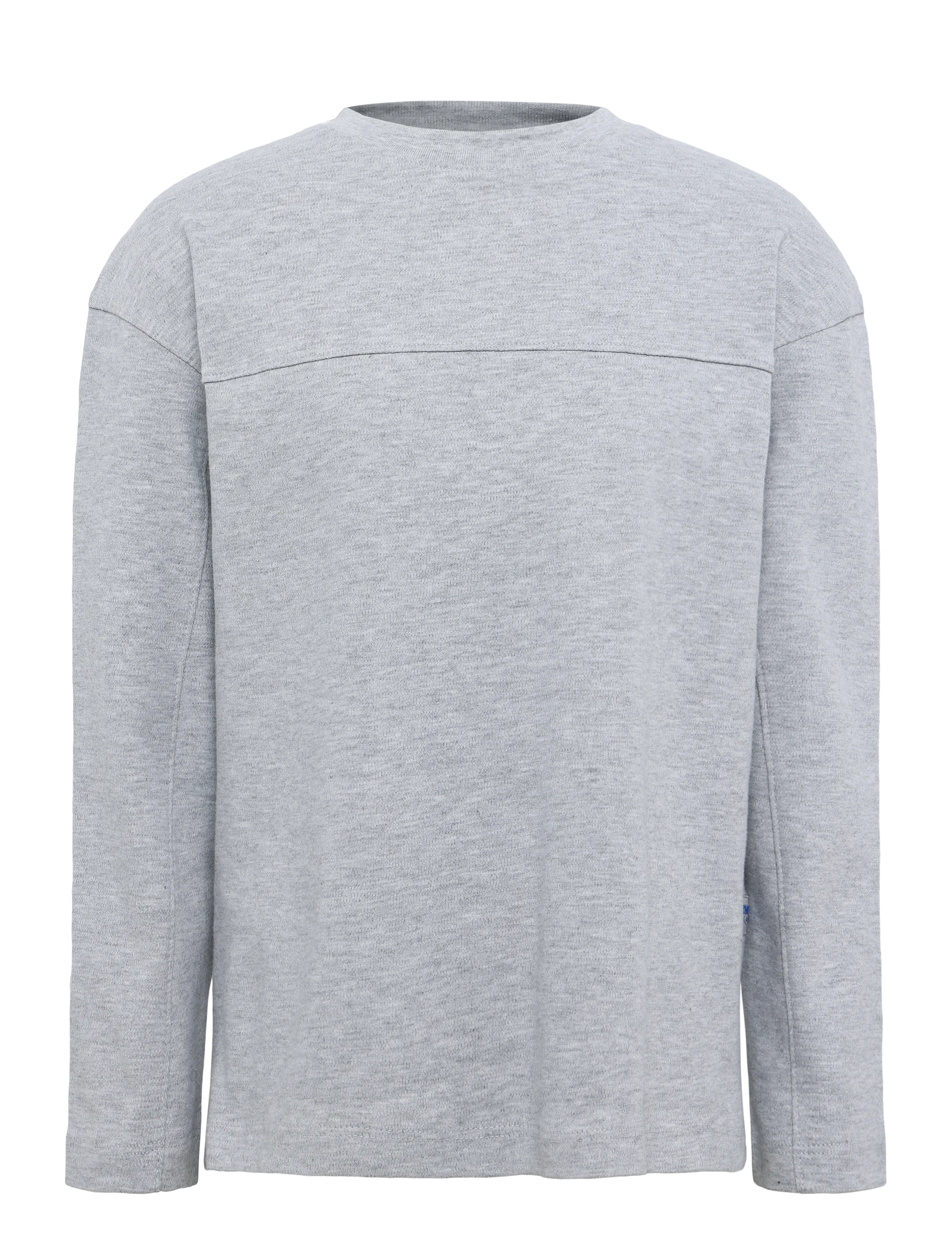 Mango Cotton T-Shirt With Seams, 7-8, T-shirts, Grau - Long-sleeved Kinder