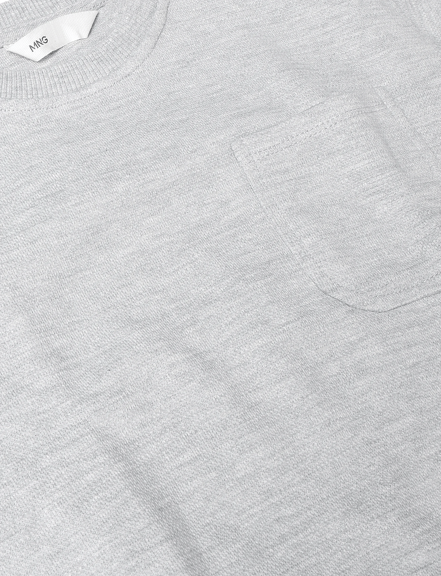 Mango - Oversized sweatshirt with pocket - sweatshirts - lt pastel grey - 2