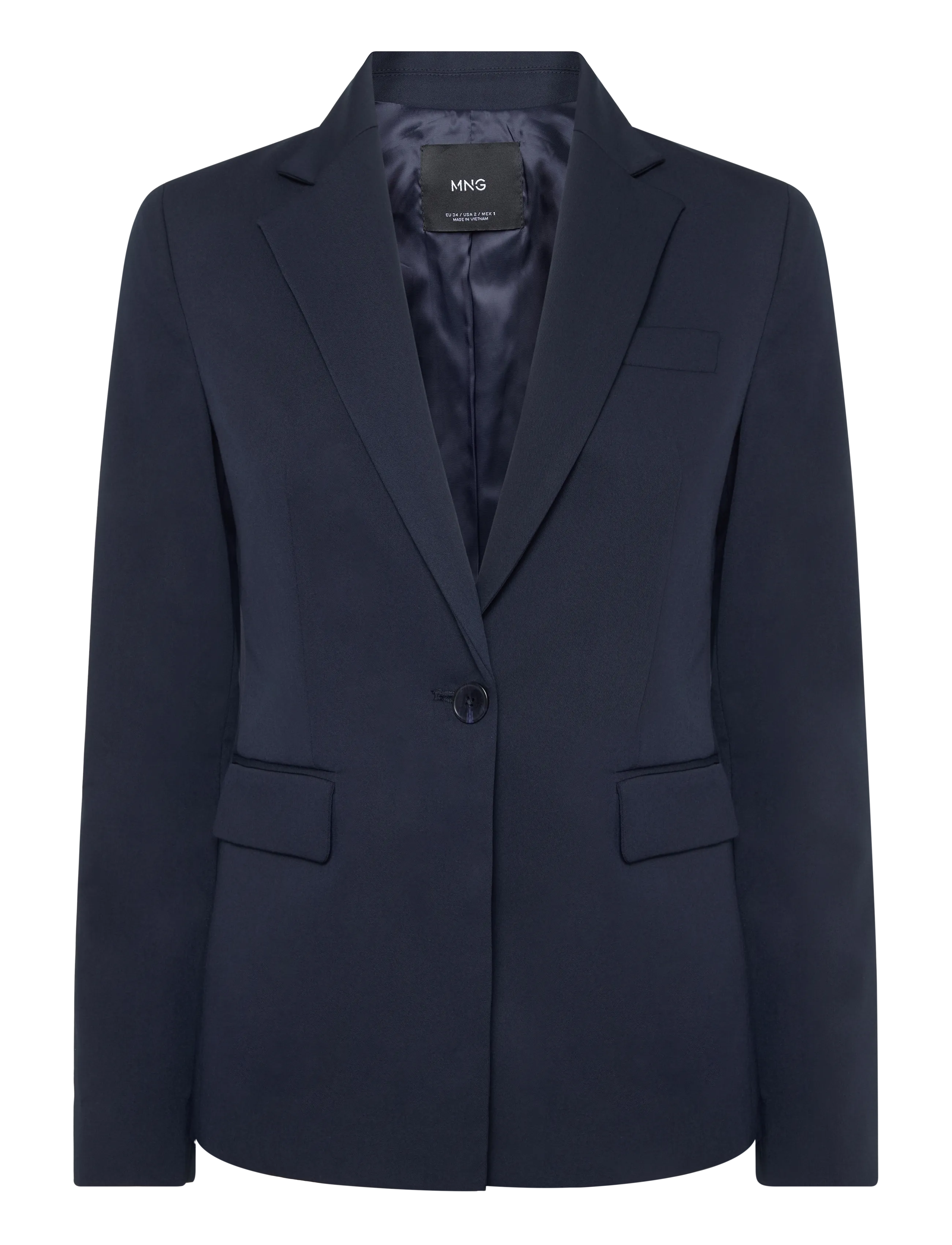 Mango Fitted suit blazer - Særlige begivenheder - NAVY / navy
