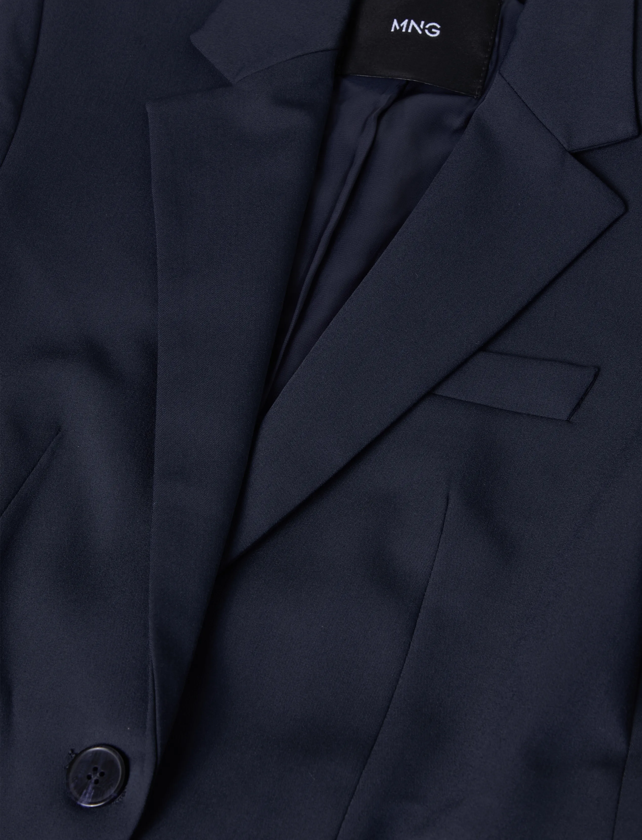 Mango - Fitted suit blazer - enkeltradede blazere - navy - 2