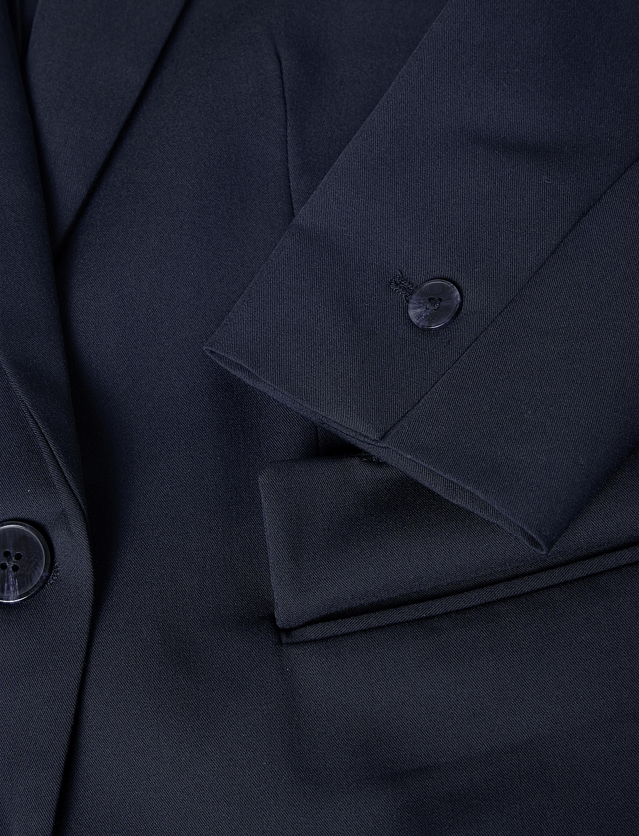 Mango - Fitted suit blazer - enkeltradede blazere - navy - 4