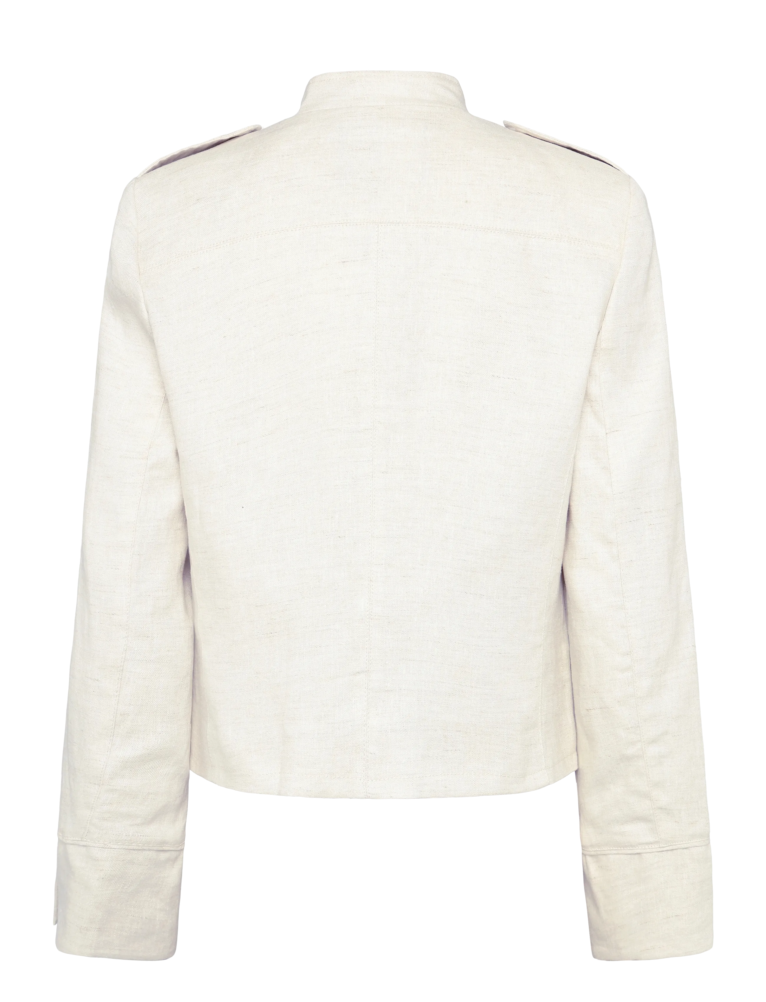 Mango - 100% linen jacket with buttons - korta kavajer - light beige - 2