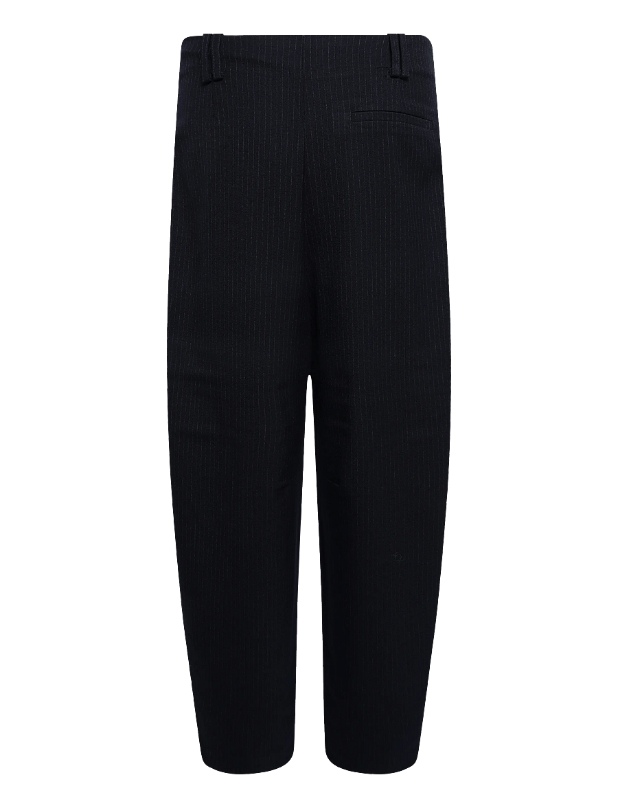 Mango - High-waisted balloon trousers - barrelbyxor - navy - 1