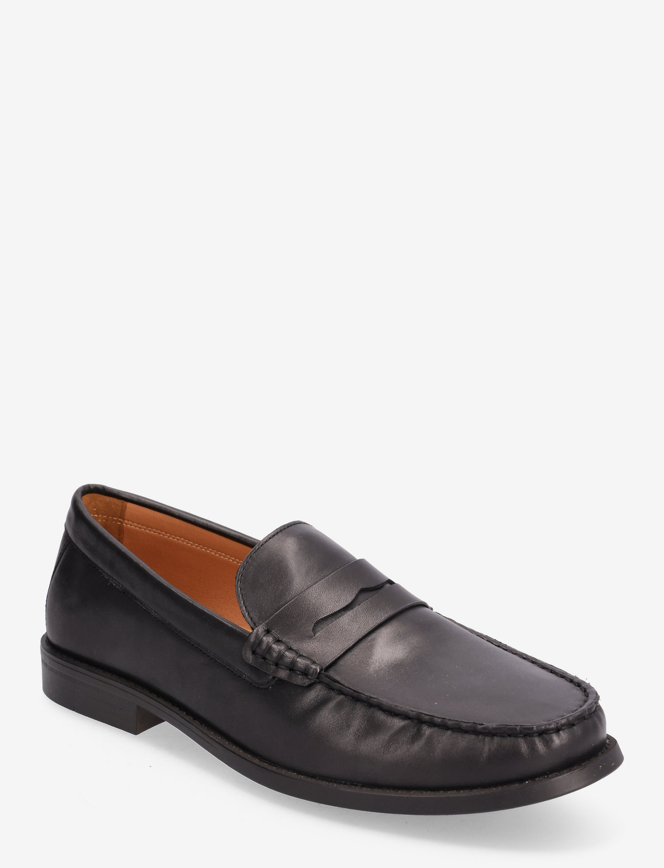 Mango - Leather penny loafers - black - 0