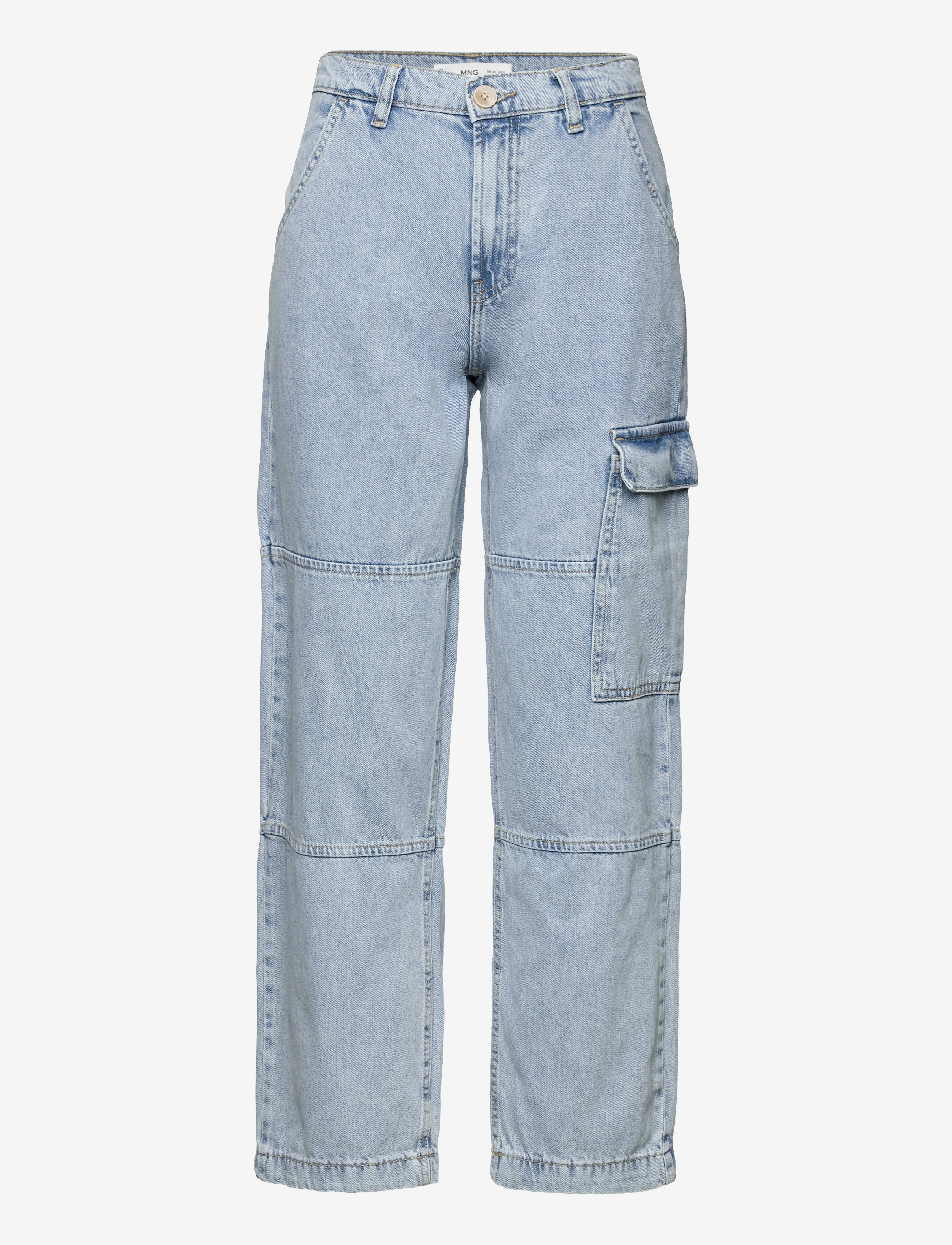 MANGO Pocket Cargo Jeans Blau - 40 - Damen