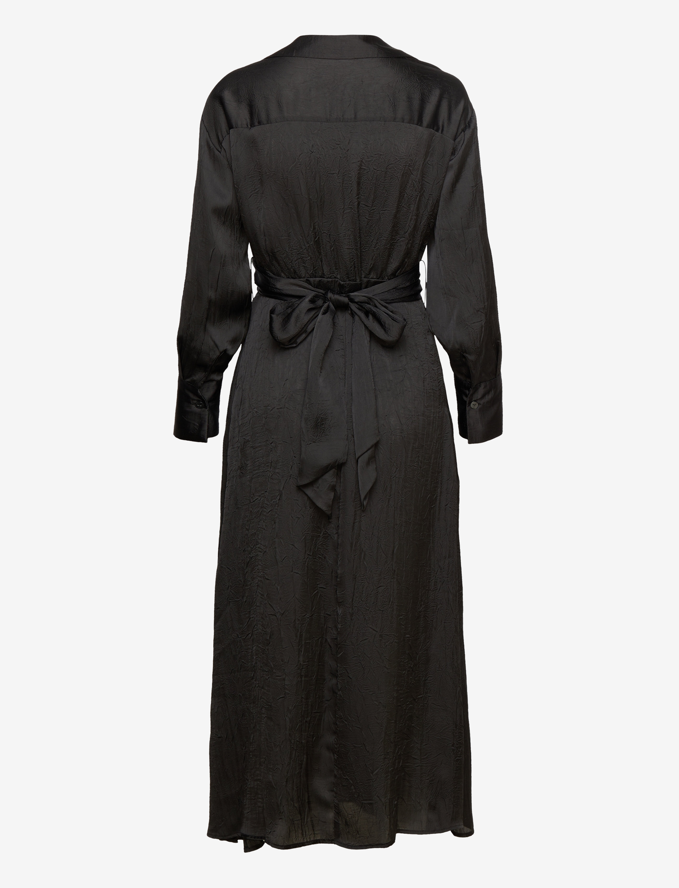 Mango - Wrap shirt dress - maxi-jurken - black - 1