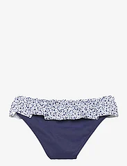 Mango - Ruffled floral bikini bottom - sommarfynd - navy - 1