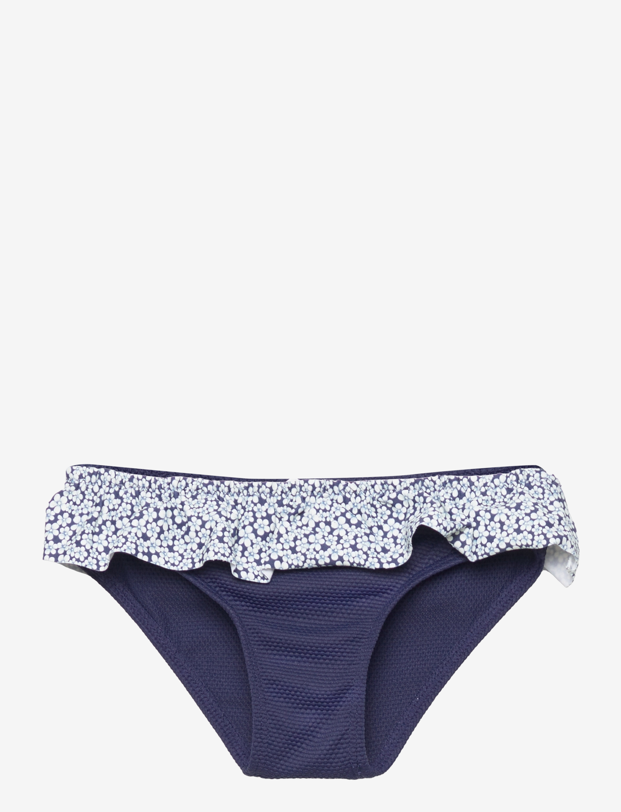 MANGO Ruffled Floral Bikini Bottom Navy - 96 - Kinder