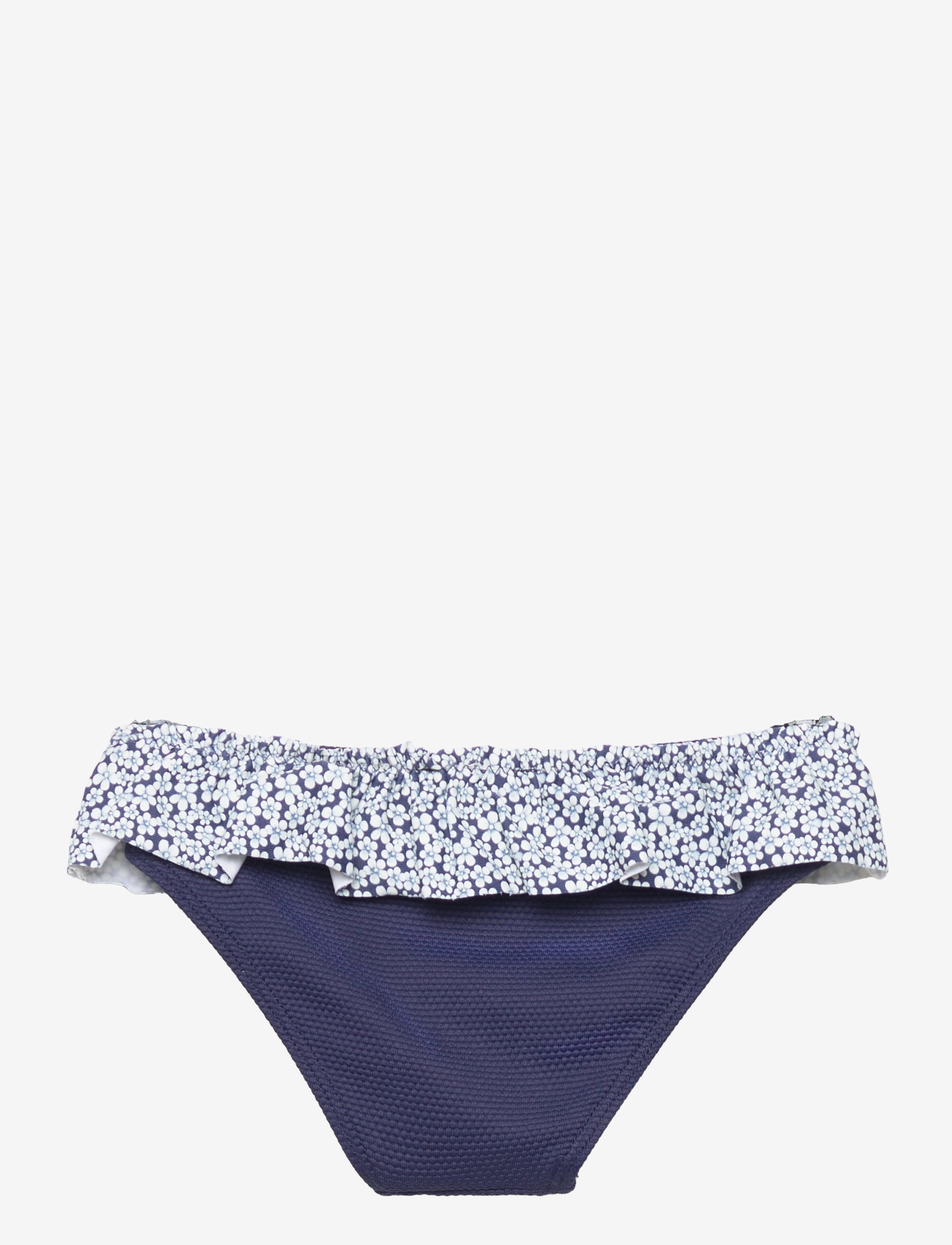 Mango - Ruffled floral bikini bottom - kesälöytöjä - navy - 1