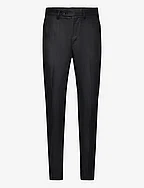 100% linen suit trousers - BLACK