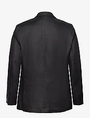 Mango - 100% linen slim-fit suit jacket - dobbeltradede blazere - black - 1