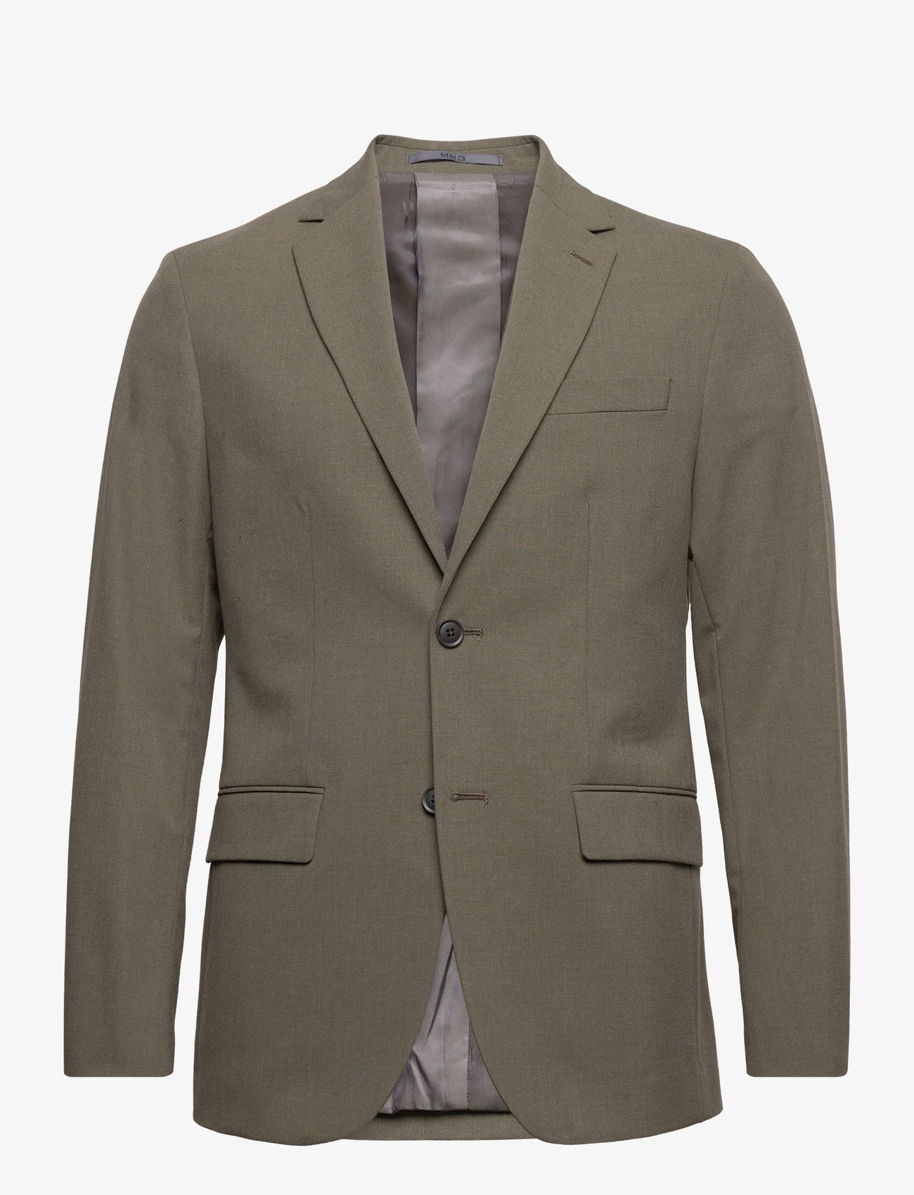 Mango - Slim-fit suit jacket - dobbeltradede blazere - green - 0