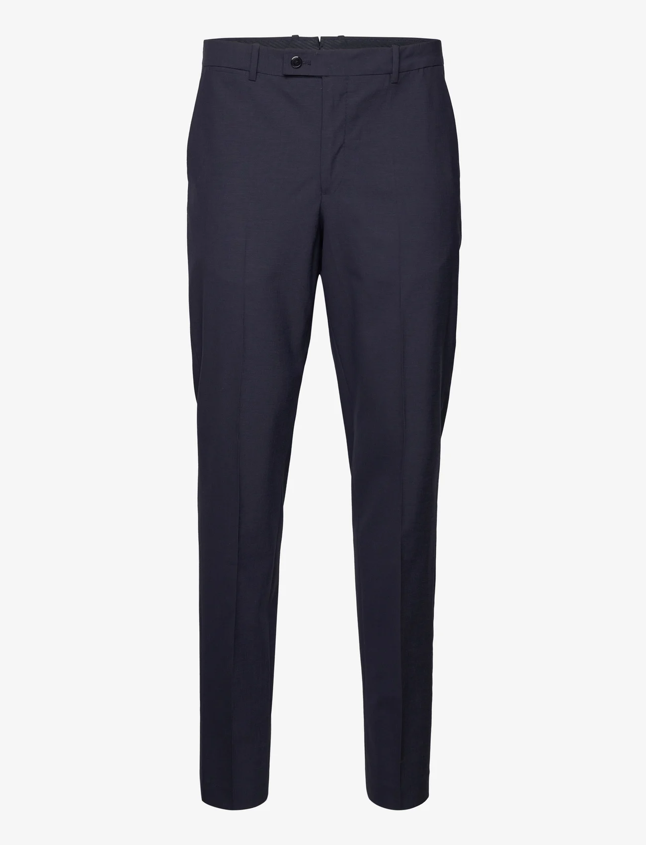 Mango - Slim fit wool suit trousers - dressbukser - medium blue - 0