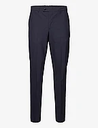 Slim fit wool suit trousers - MEDIUM BLUE
