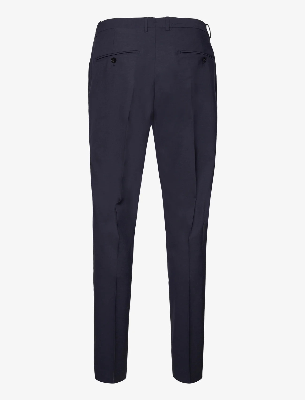 Mango - Slim fit wool suit trousers - dressbukser - medium blue - 1