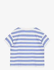 Mango - Knot striped T-shirt - kortärmade t-shirts - medium blue - 1