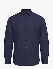 Mango - Slim fit stretch cotton suit shirt - basic skjortor - navy - 0