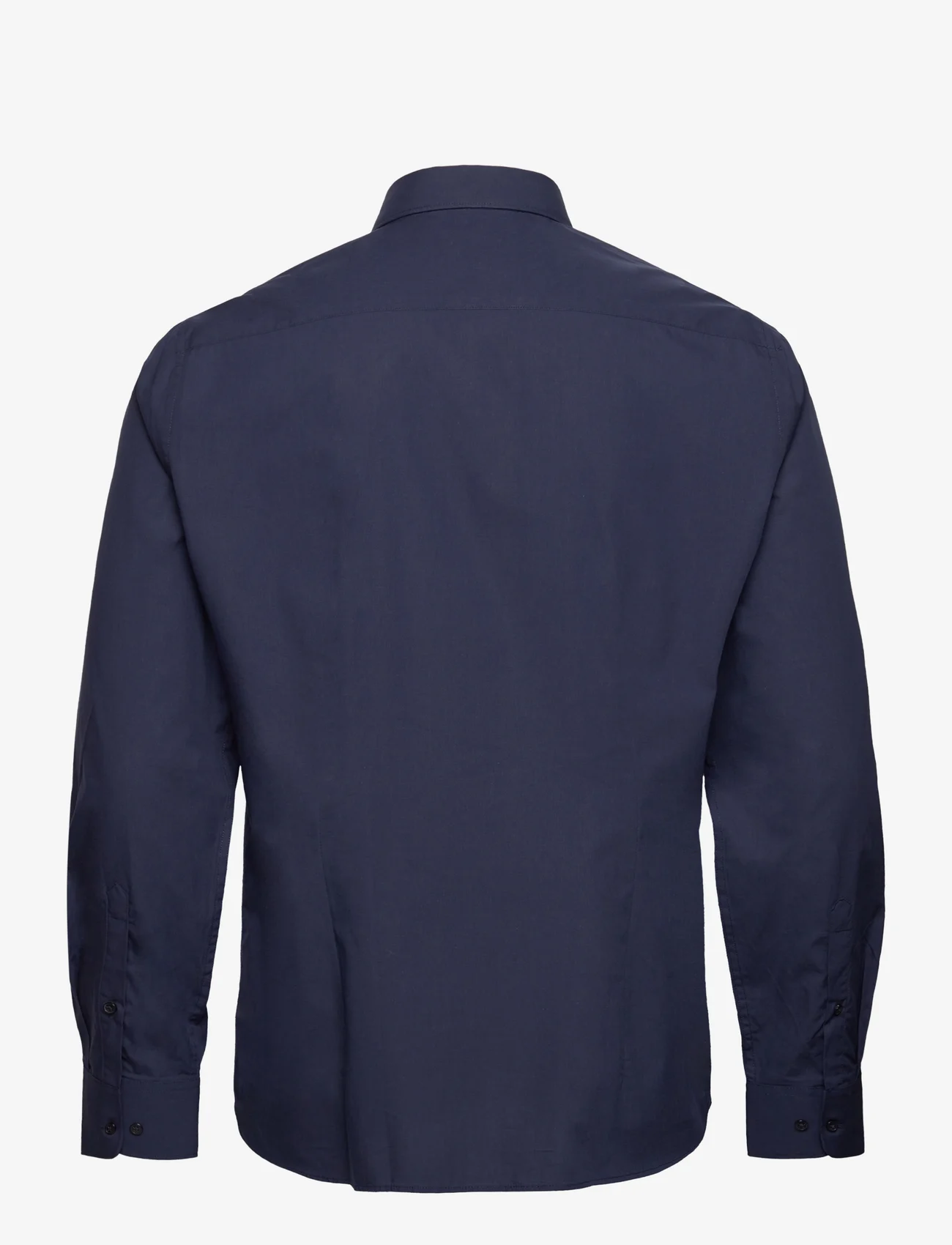 Mango - Slim fit stretch cotton suit shirt - basic skjortor - navy - 1