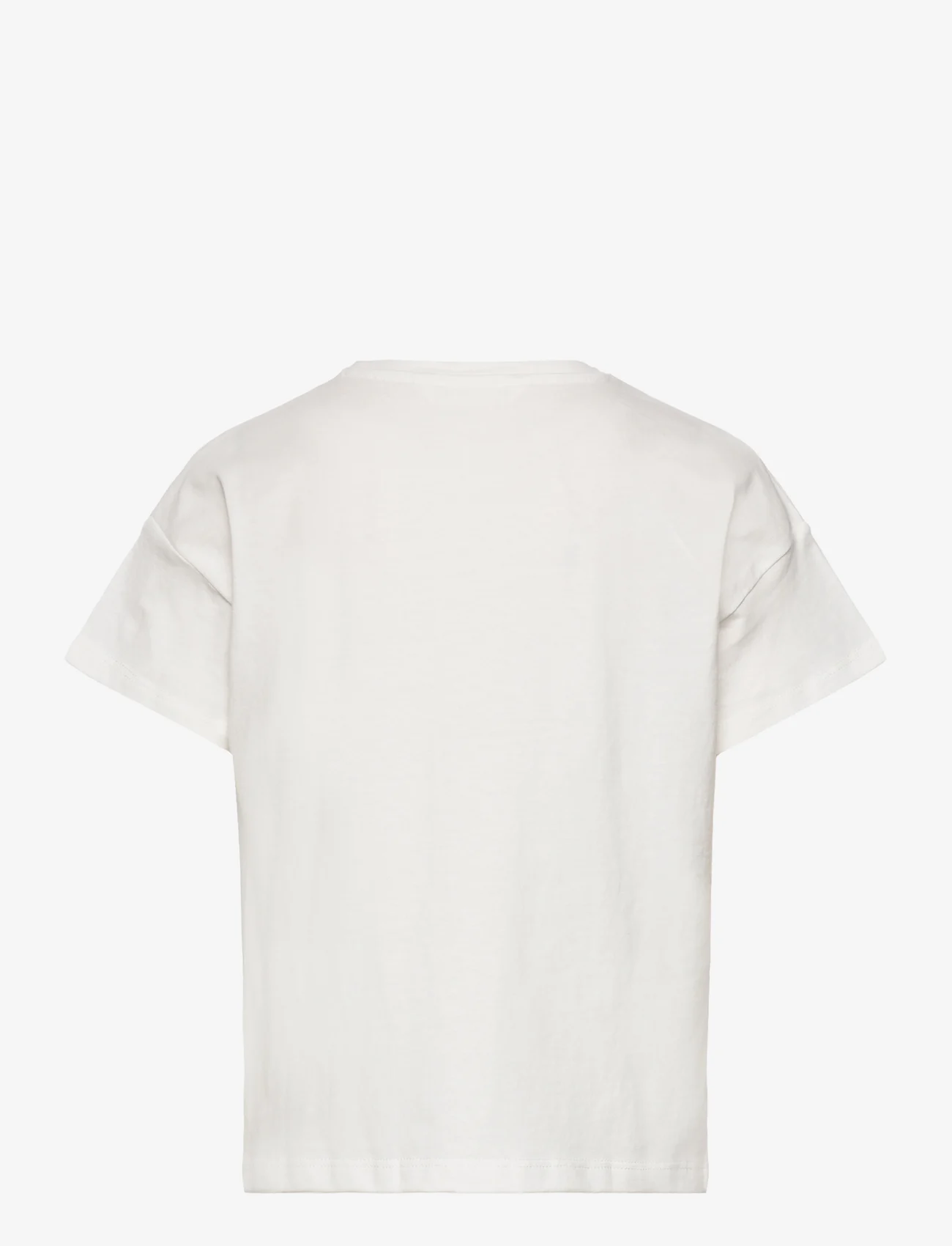 Mango - Printed cotton-blend T-shirt - natural white - 1