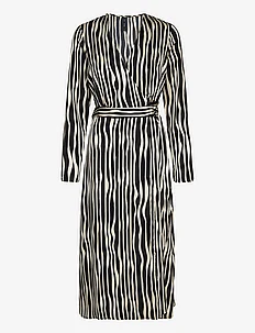 Striped midi dress, Mango
